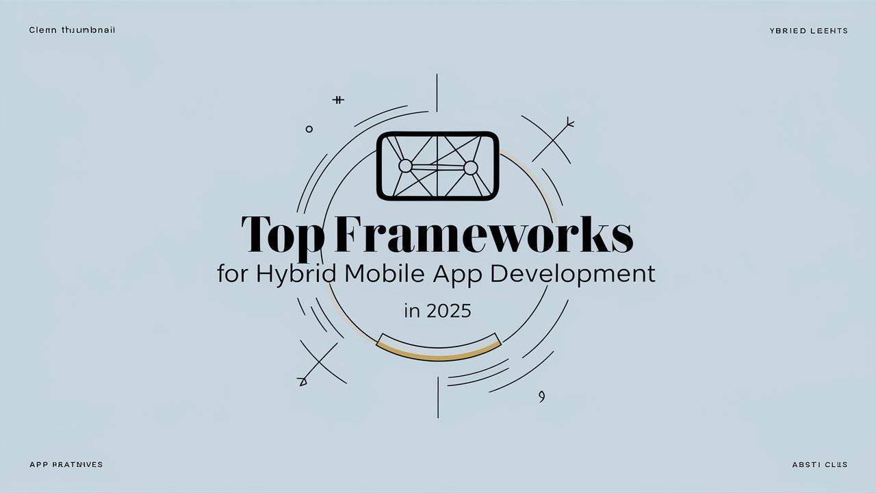 Top Frameworks For Hybrid Mobile app Development in 2025