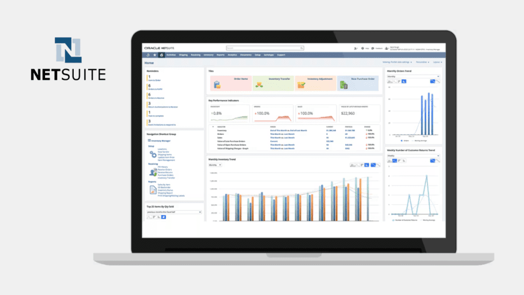 Netsuit ERP - Top 10 ERP Solutions for Small and Medium Enterprises