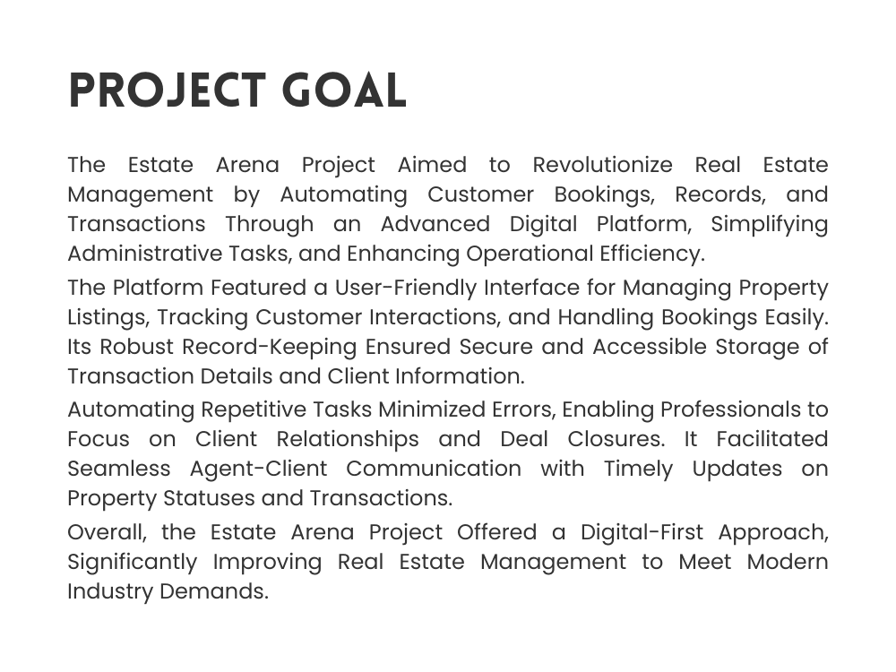 Estate Arena - Complete Real Estate Automation