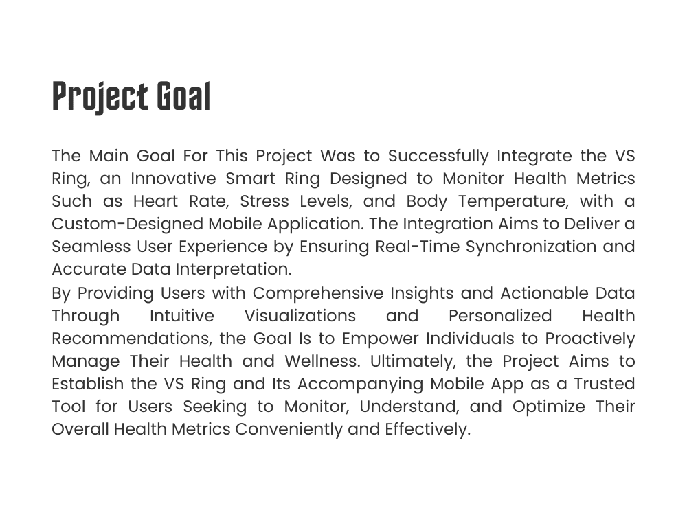 VS Ring – Revolutionizing Smart Health Monitoring