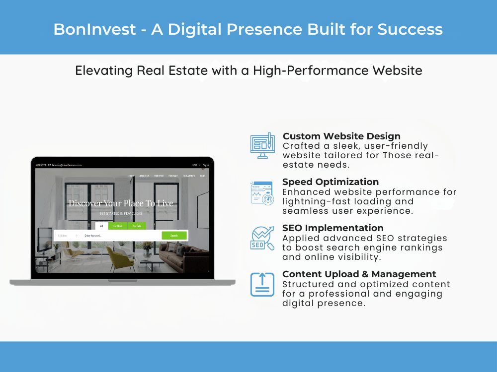 BonInvest - Digital Presence Built for Success By Zetasoft Solutions
